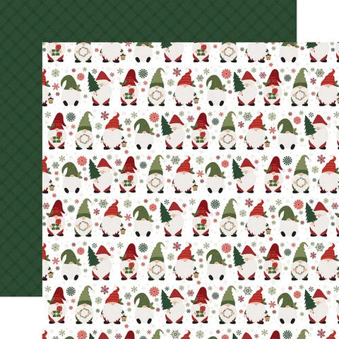 Echo Park - 12"x 12" Christmas Gnomes (Gnome for Christmas) Double-Sided Paper