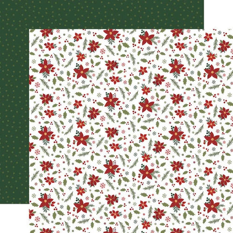 Echo Park - 12"x 12" Holiday Flowers (Gnome for Christmas) Double-Sided Paper