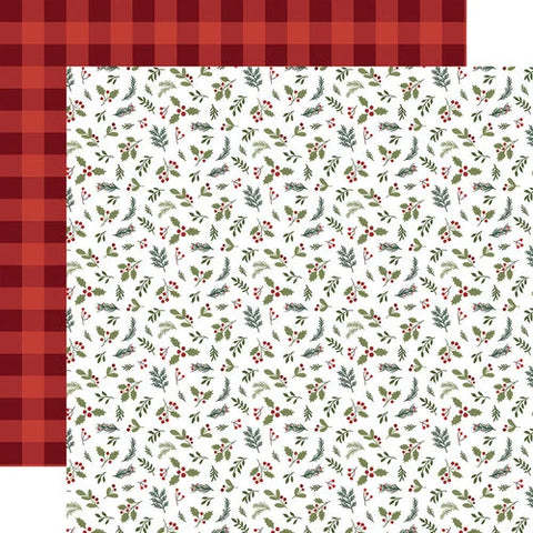 Echo Park - 12"x 12" Mistletoe & Holly (Gnome for Christmas) Double-Sided Paper