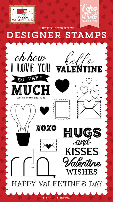 Echo Park - Hello Valentine (Hello Valentine Collection) Stamp Set