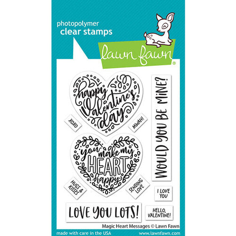 Lawn Fawn - Magic Heart Messages Stamp Set