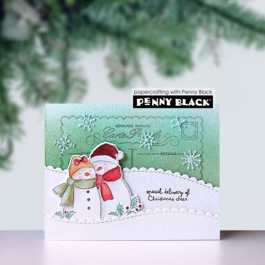 Penny Black - Bundled Snowman Dies