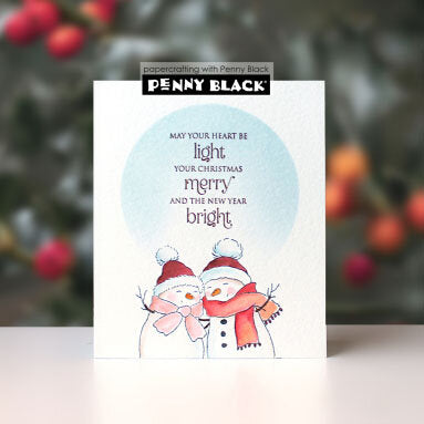 Penny Black - Bundled Snowman Dies