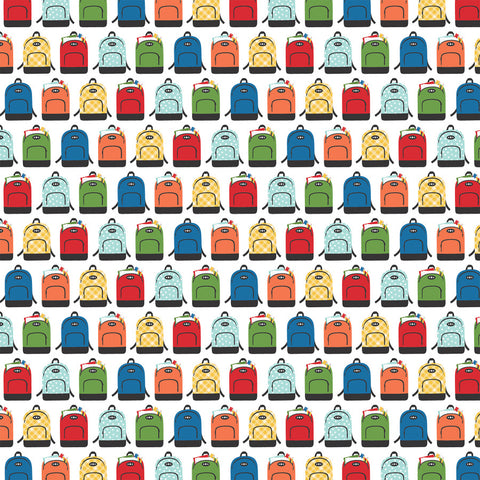 Echo Park - 12"x 12" Backpacks (I Love School) Double-Sided Paper