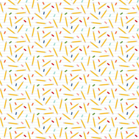 Echo Park - 12"x 12" Pencils (I Love School) Double-Sided Paper