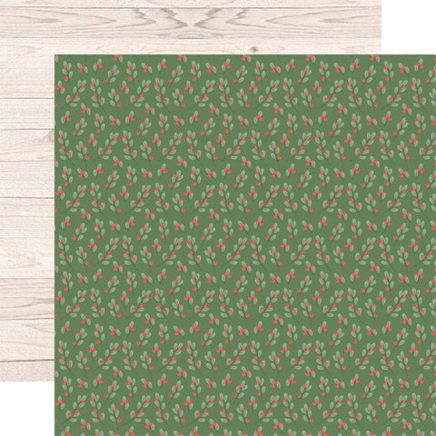 Echo Park 12"x 12" Seasonal Sprigs (Santa Claus Lane) Double-Sided Paper