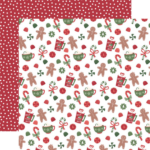 Echo Park 12"x 12" Holiday Treats (Santa Claus Lane) Double-Sided Paper