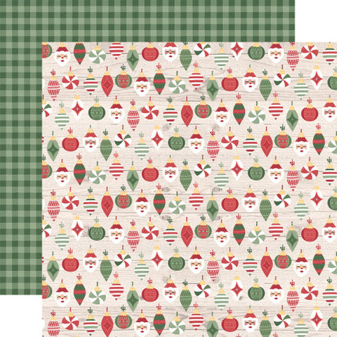 Echo Park 12"x 12" Tree Toppings (Santa Claus Lane) Double-Sided Paper