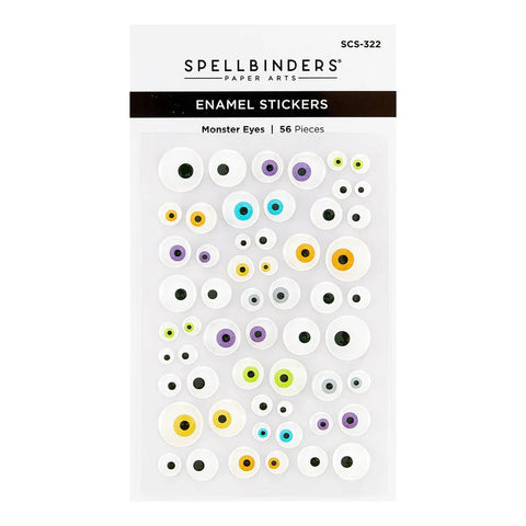 Spellbinders - Monster Eyes Enamel Stickers (Monster Birthday Collection)