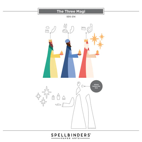 Spellbinders - The Three Magi (Wonderland Collection) Stamp & Die Set