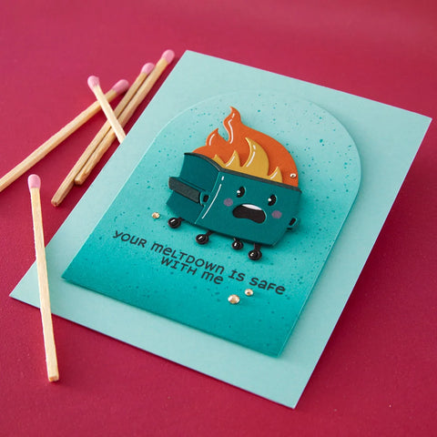 Spellbinders - Dumpster Fire Stamp & Die Set