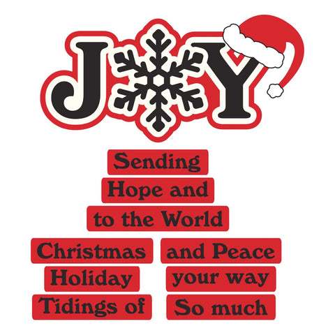 Spellbinders - Snowflake Joy Stamp & Die by Lisa Horton