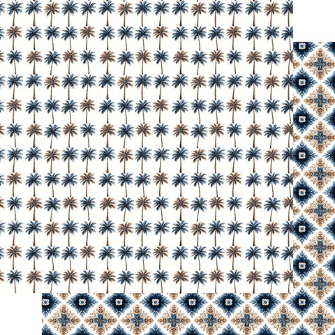 Scrapbook Supply - 12"x 12" Nautical Charm (Saltwater Shores Collection) Double-Sided Paper