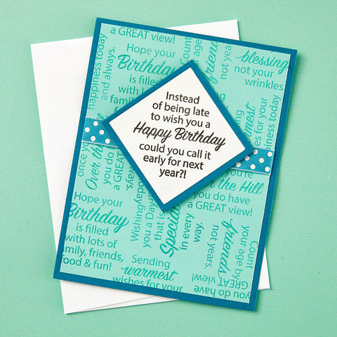 Stampendous - Birthday Messages Stamp Set