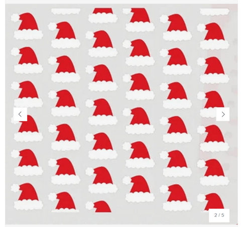 Kat Scrappiness - 6"x 6" Layered Santa Hat Stencil (2 Pcs.)