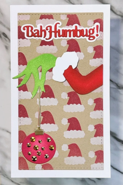 Kat Scrappiness - 6"x 6" Layered Santa Hat Stencil (2 Pcs.)
