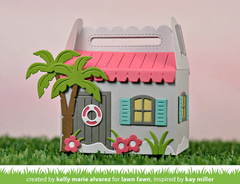 Lawn Fawn - Scalloped Treat Box Beach House Add-On Dies