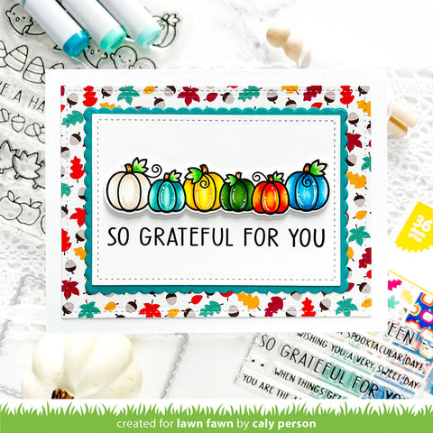 Lawn Fawn - Simply Fall Sentiments Stamp Set