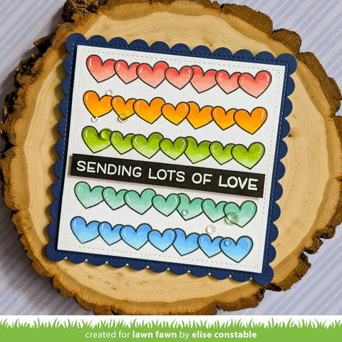 Lawn Fawn - Simply Celebrate Hearts Stamp Set