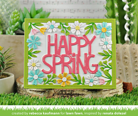 Lawn Fawn - Spring Flowers Backdrop Die