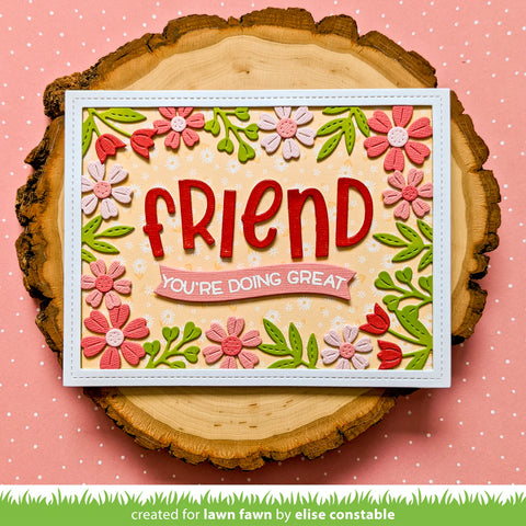 Lawn Fawn - Spring Flowers Backdrop Die