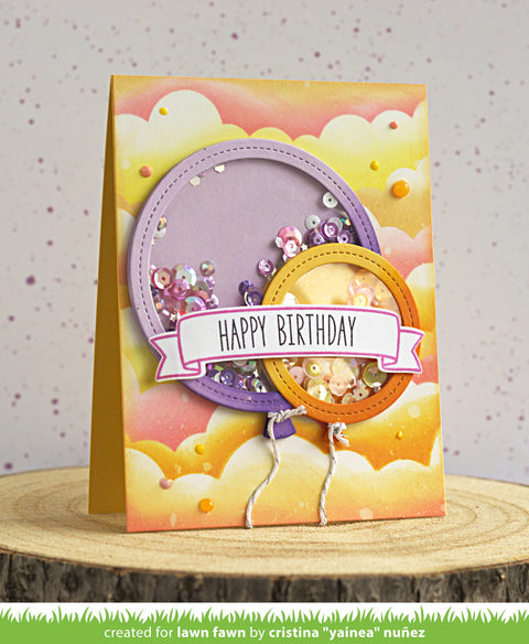 Lawn Fawn - Cloudy Stencil