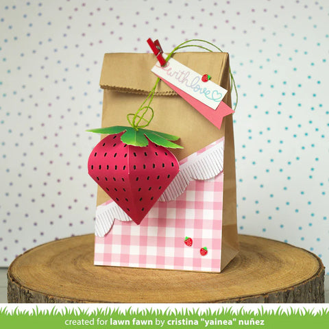 Lawn Fawn - Strawberry Treat Box Die