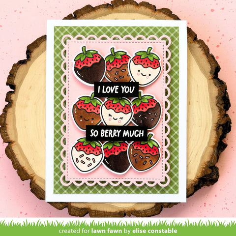 Lawn Fawn - Sweet Strawberry Stamp Set