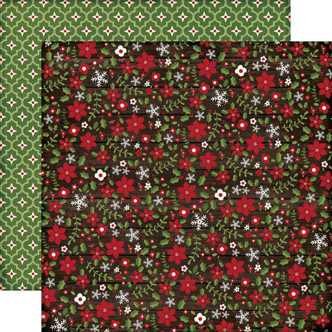 Echo Park - 12"x 12" Flowers (The Story of Christmas) Double-Sided Paper