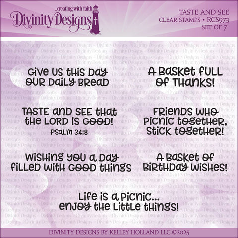 Divinity Designs - Taste & See Stamp Set (RCS973)