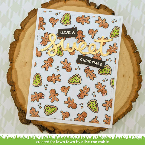 Lawn Fawn - Tiny Gingerbread Stamp Set