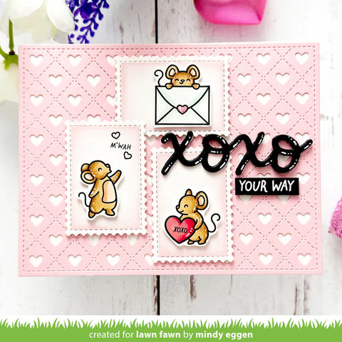 Lawn Fawn - Valentine Mice Stamp Set