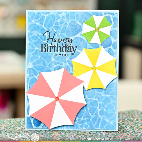 Waffle Flower - Birthday Wishes Stamp Set