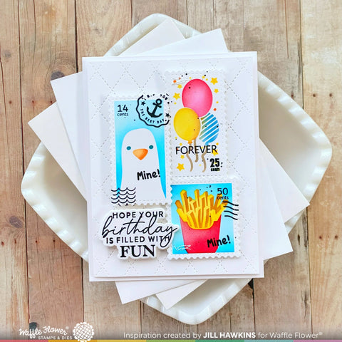 Waffle Flower - Birthday Wishes Stamp Set