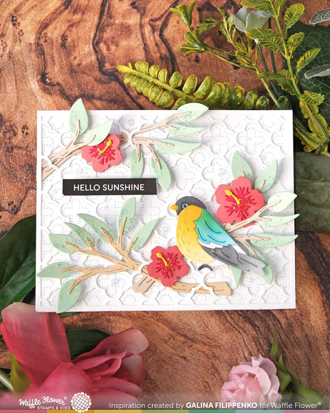 Waffle Flower - Birdie Duo Die & Stencil