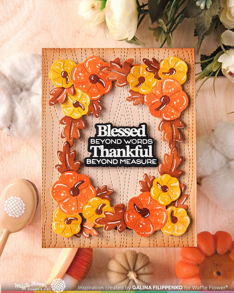 Waffle Flower - Grateful Heart Sentiments Stamp Set