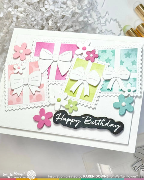 Waffle Flower - Postage Collage Gifts Dies