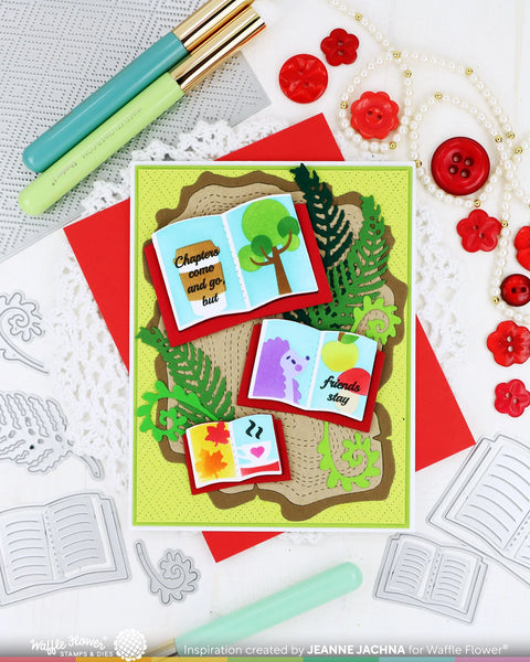 Waffle Flower - Open Book Trio Fall Stencil