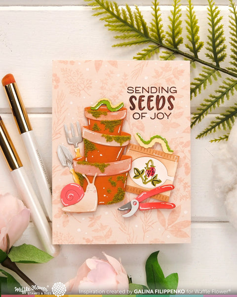 Waffle Flower - Green Thumb Sentiment Stamp Set