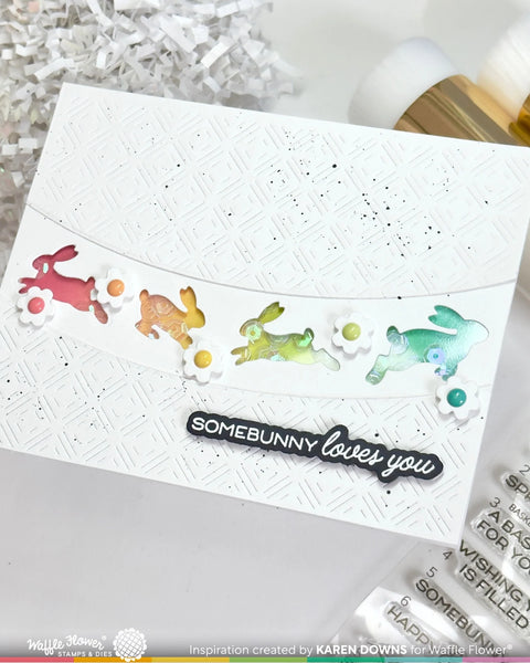 Waffle Flower - Basketful Sentiments Stamp & Die Combo