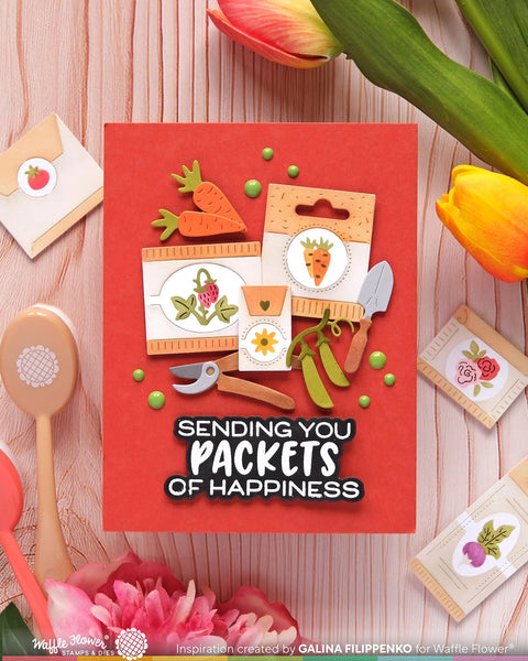 Waffle Flower - Postage Collage Gardening Add-ons Die