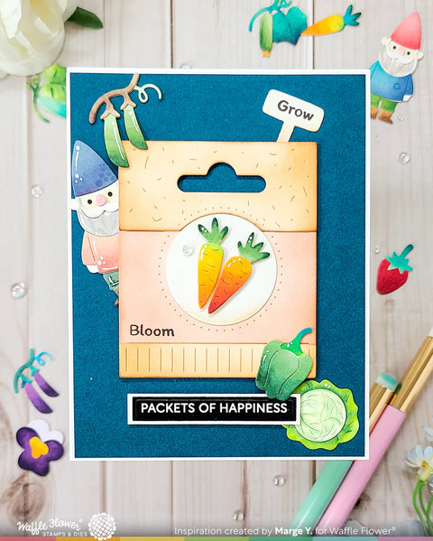 Waffle Flower - Postage Collage Gardening Add-ons Die