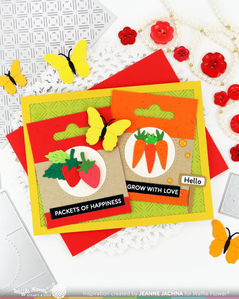 Waffle Flower - Plant Marker Stamp & Die Combo