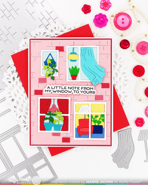 Waffle Flower - Postage Collage Window Add-On Die
