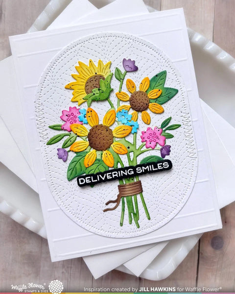 Waffle Flower - Sunflower Bouquet Die