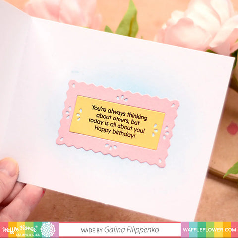 Waffle Flower - Inside Sentiments Birthday Stamp Set