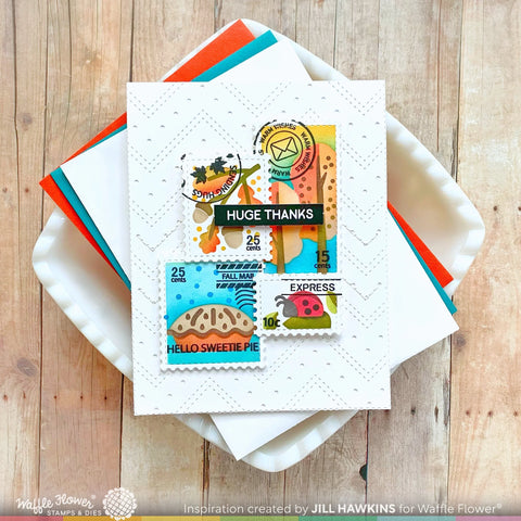Waffle Flower - Postage Collage Fall Stamp Set