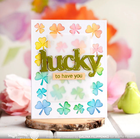 Waffle Flower - Oversized Lucky Print Die