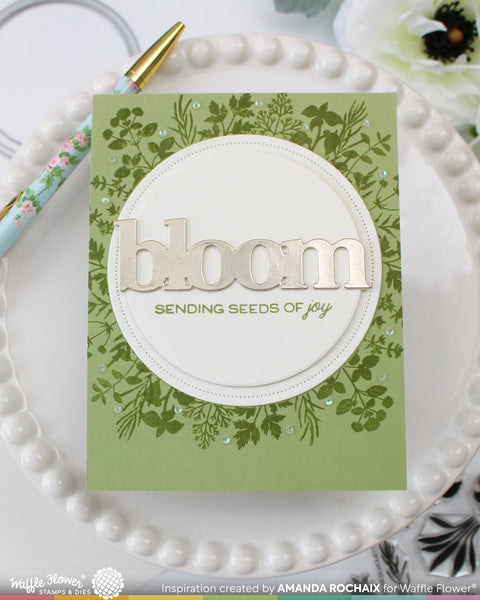 Waffle Flower - Postage Collage Herb Silhouettes Stamp Set