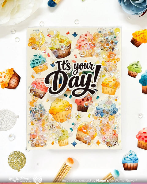 Waffle Flower - Your Day Sentiments Dies